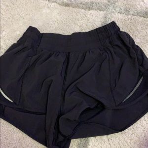 Black lulu lemon shorts